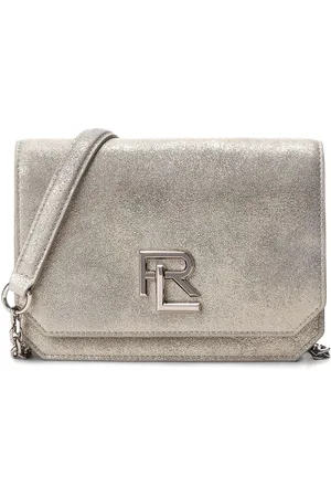 Ralph Lauren Lille taske i ruskind med logoplade