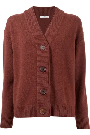 CO Ribstrikket cardigan med knapper