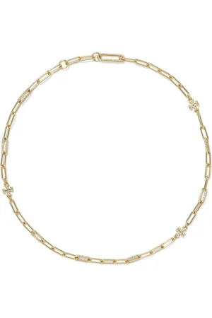 Tory Burch Good Luck Chain Pave halskæde