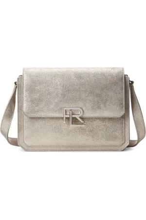 Ralph Lauren Skuldertaske i læder med logoplade