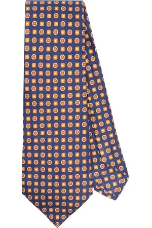 Kiton Slips med geometrisk tryk