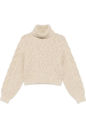 Ralph Lauren Aran-strikket sweater i uld