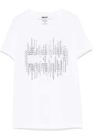 DKNY T-shirt med logoudsmykning