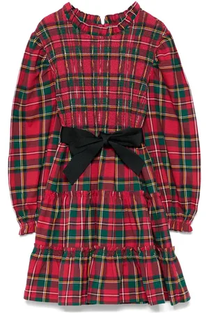 Ralph Lauren Skotskternet kjole med GG-tryk