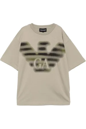 Emporio Armani T-shirt med pixeleret ørnetryk