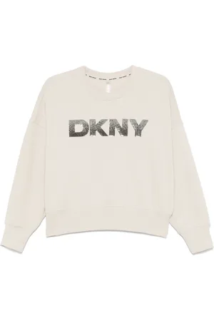 DKNY Sweatshirt med pailletter og logo
