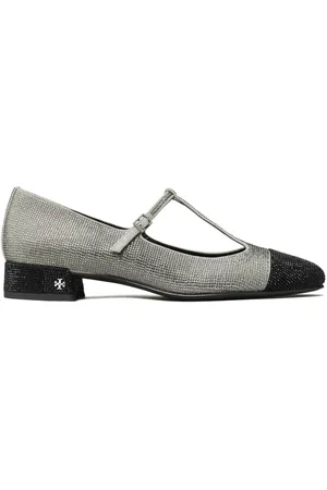 Tory Burch Ballerinaer med rhinstenudsmykning