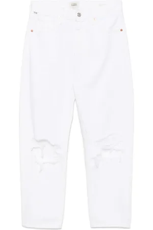 Citizens of Humanity Jeans med lige ben og slitageeffekt