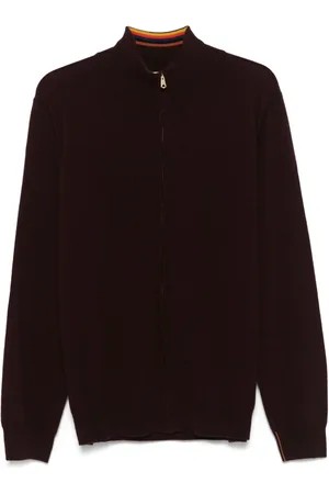 Paul Smith Cardigan i kashmir med lynlås