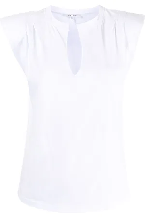Frame T-shirt med slids i halsen
