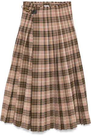 Burberry Lang vintage-ternet nederdel