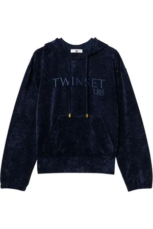 Twin-Set Hættetrøje i velour