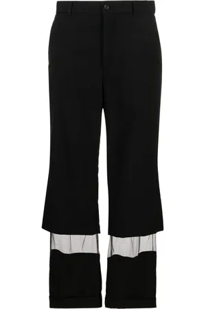NOIR KEI NINOMIYA Cropped bukser med tyl-paneler