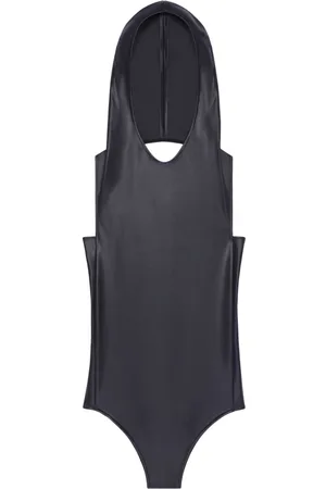 Courrèges Bodysuit i jersey med hætte