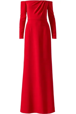 Carolina Herrera Draperet kjole med off-shoulder-snit