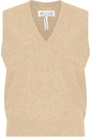 Maison Margiela Strikket vest med V-hals