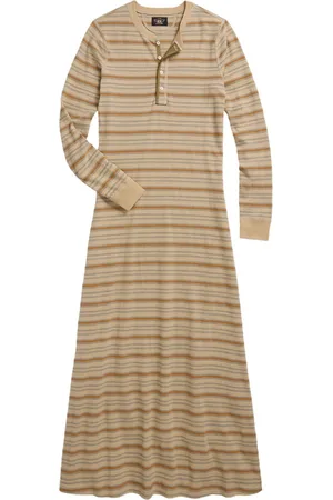 Ralph Lauren Lang stribet Henley-kjole