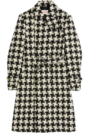 VALENTINO GARAVANI Dobbeltradet pied-de-coque trenchcoat