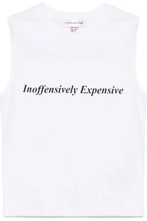Victoria Beckham Tanktop med slogantryk