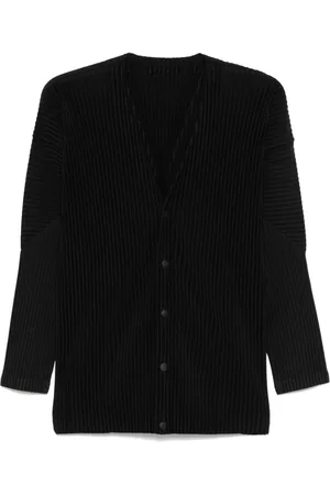 Issey Miyake Ensfarvet cardigan