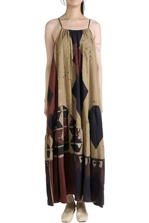 YANGKEHAN Graphic-print slip dress
