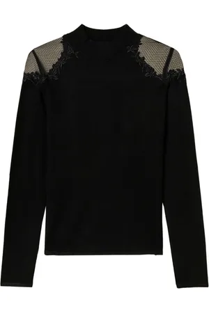 Twin-Set Rullekravetrøje med broderi