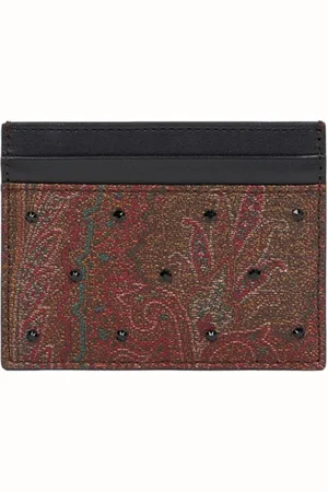 Etro Kortholder med paisleytryk og rhinsten