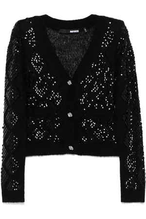 ROTATE Pailletudsmykket cardigan