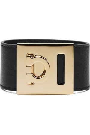 Salvatore Ferragamo Gancini armbånd i læder