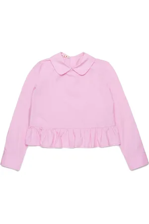 Marni T-shirt med logokrave