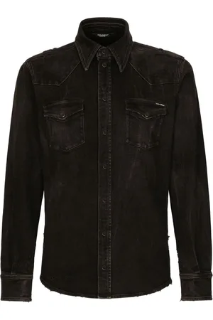 Dolce & Gabbana Denimskjorte med slitageeffekt