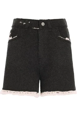 Barrie Shorts med frynsedetalje i siden