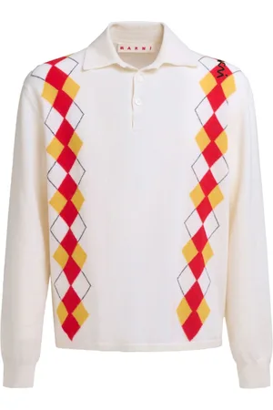 Marni Polo med argyle-print