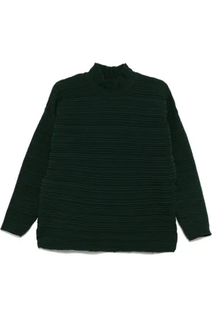 PLEATS PLEASE ISSEY MIYAKE Crepe-top i strik