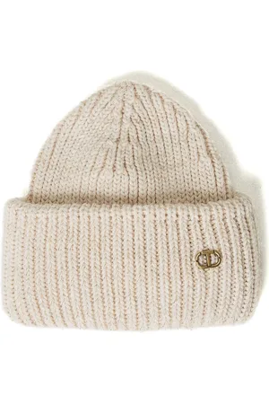 Twin-Set Ribstrikket Oval T hue
