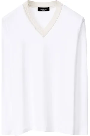 Fabiana Filippi T-shirt i jersey med V-hals