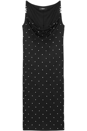 VERSACE Mellemlang Cielo Stellato slip-kjole