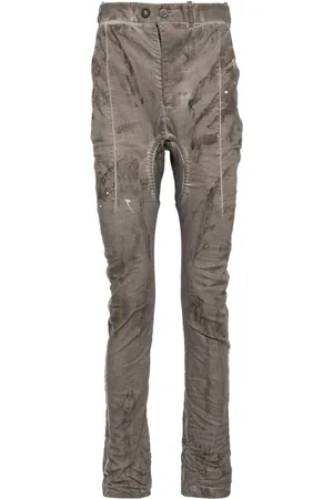 11 BY BORIS BIDJAN SABERI Bukser i finish med slitageeffekt