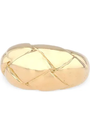 CHAUMET Ring i 18 karat guld med quiltet mønster