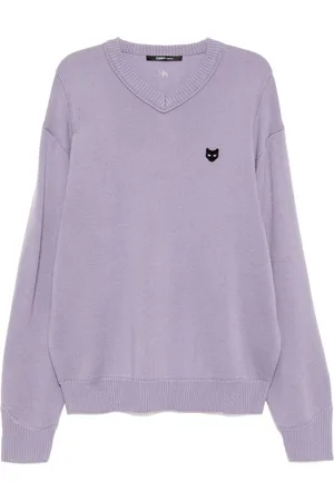 SONGZIO Sweater med V-hals og panterhånd