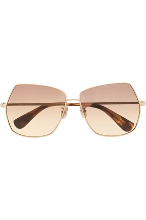 Max Mara Solbriller med oversize stel og gradueret glas