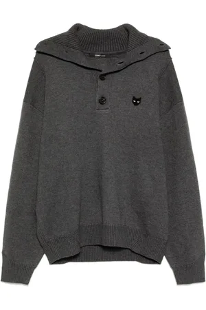 SONGZIO Sweater med høj hals og panter-håndreb