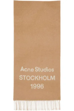 Acne Studios Uldtørklæde med logotryk