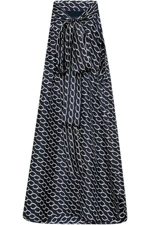 Oscar de la Renta ærmeløs Oscar bluse med kædeled