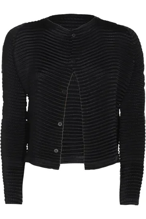 Issey Miyake Cardigan med rund hals