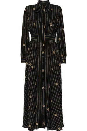 Elie saab Kjole med metalliske nålestriber