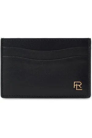 Ralph Lauren Kortholder i læder med lille logoplade