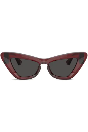 Burberry Cat eye-solbriller med rose-monogram