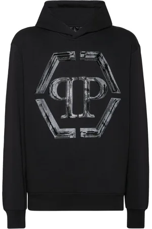 Philipp Plein Strass Hexagon hættetrøje