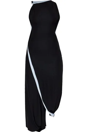 Victoria Beckham Lang asymmetrisk kjole
